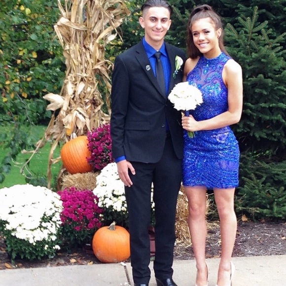 SHERRI HILL FULL RHINESTONE DRESS - Picture 3 of 3